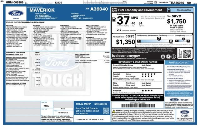 2026 Ford Maverick XLT